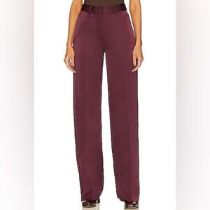 1. State Satiny Straight Leg Trouser in Fig 4